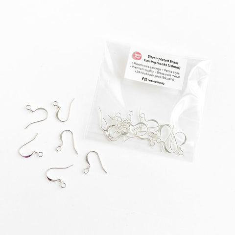 Premium Plated French Wire Earring Hooks - Set of 20 pcs (10 pairs)