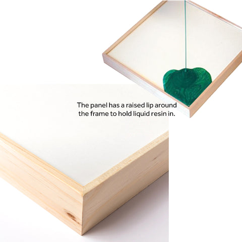 Gessoed 3D Liquid Art Panel for Resin Art