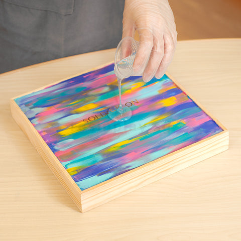 Gessoed 3D Liquid Art Panel for Resin Art