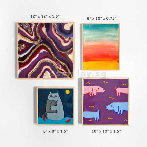 Gessoed 3D Liquid Art Panel for Resin Art