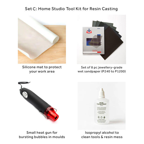 Home Studio Set Up Tool Kit for Resin Art or Casting