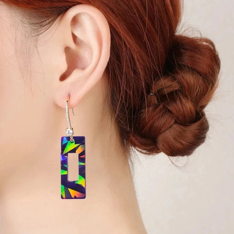 Iridescent Assorted Geometric Pendants Silicone Mould - No Drill
