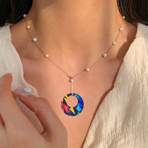 Iridescent Assorted Geometric Pendants Silicone Mould - No Drill