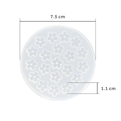 Petite Sakura Flowers Silicone Mould