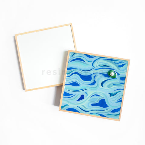 Gessoed 3D Liquid Art Panel for Resin Art