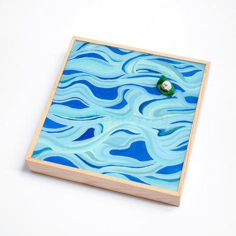 Gessoed 3D Liquid Art Panel for Resin Art