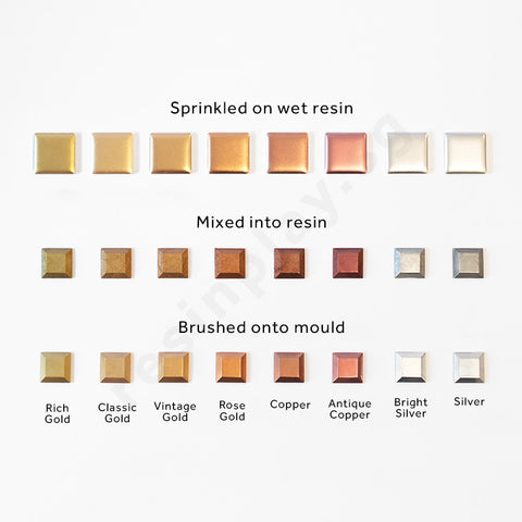 100% Pure Real Metal Powder Pigments