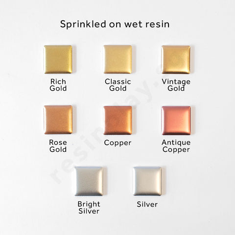 100% Pure Real Metal Powder Pigments