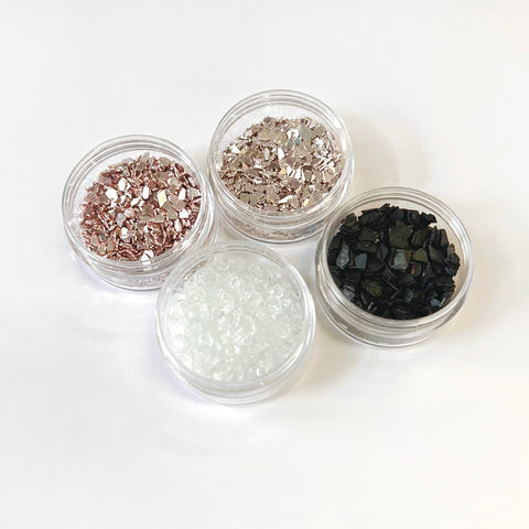 SAMPLE SALE - Glass Glitter & Crushed Glass Set