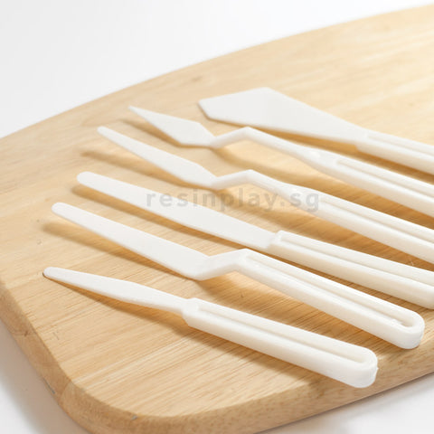 Resin Art Plastic Palette Knives - Set of 6pcs