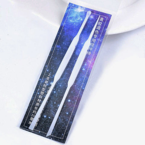 Reusable Silicone Stirrer and Spoon for Delicate Resin Work - Set of 2