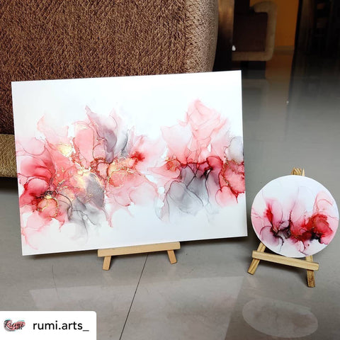 Nara White Waterproof Paper for Alcohol Ink Art - Rectangle