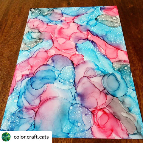 Nara White Waterproof Paper for Alcohol Ink Art - Rectangle