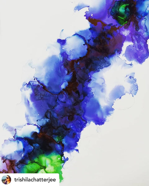 Nara White Waterproof Paper for Alcohol Ink Art - Rectangle