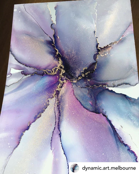 Nara White Waterproof Paper for Alcohol Ink Art - Rectangle