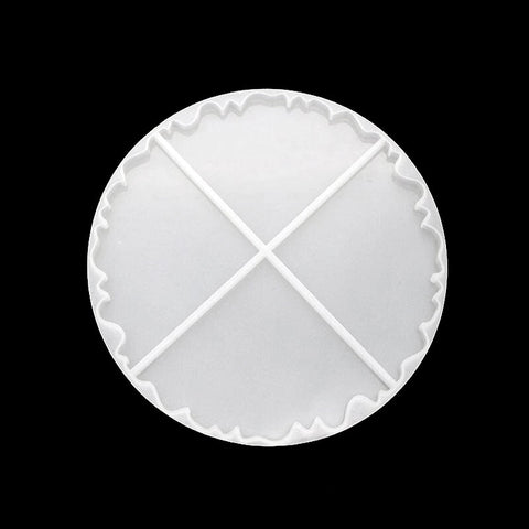 4 Agate Slices Coaster Silicone Mould
