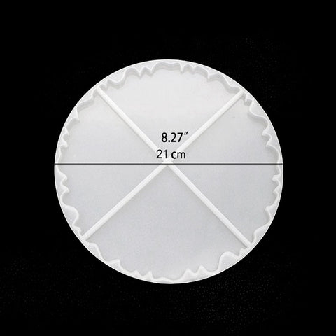 4 Agate Slices Coaster Silicone Mould
