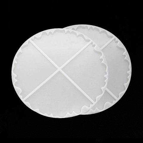 4 Agate Slices Coaster Silicone Mould