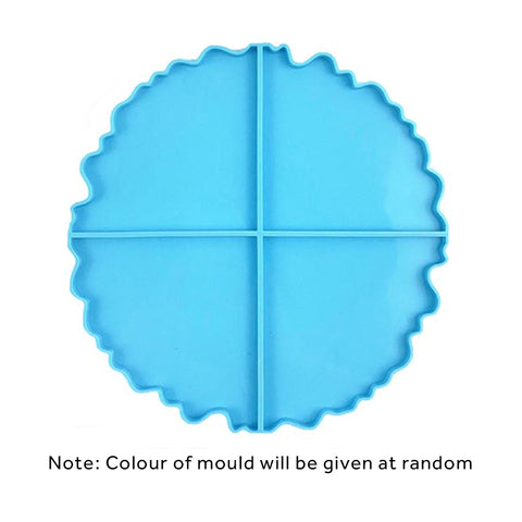 4 Agate Slices Coaster Silicone Mould