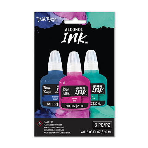 Brea Reese Alcohol Inks - Midnight/Berry/Teal (Set of 3)