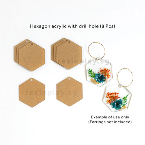 Clear Acrylic Shapes for Resin Doming