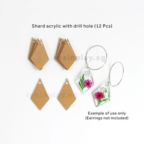 Clear Acrylic Shapes for Resin Doming