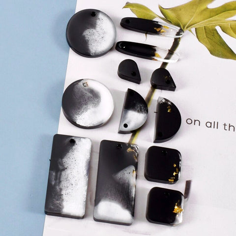 Assorted Earring Pendants Silicone Mould - No Drill