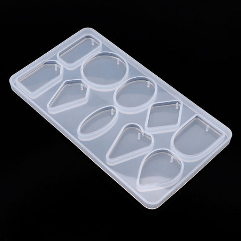 Medium-sized Jewellery Pendants Silicone Mould - No Drill