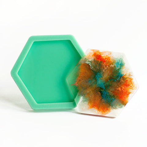 Handmade Hexagon Coaster Silicone Mould for Resin Casting