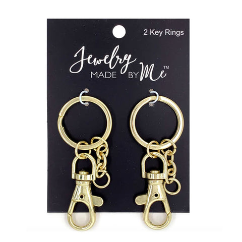 Metal Key Rings With Lobster Clasp - Set of 2 Pcs