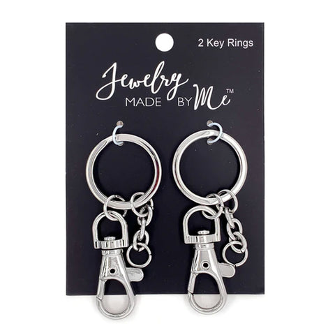 Metal Key Rings With Lobster Clasp - Set of 2 Pcs