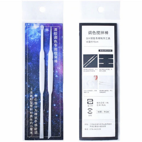 Reusable Silicone Stirrer and Spoon for Delicate Resin Work - Set of 2
