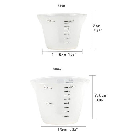 Reusable Silicone Lemon Mixing Cup - Short & Wide for Longer Pot Life