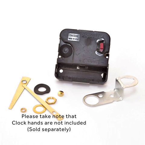 US-Made Takane Quartz Clock Movement for Resin Artworks (Clock Hands Not Included)