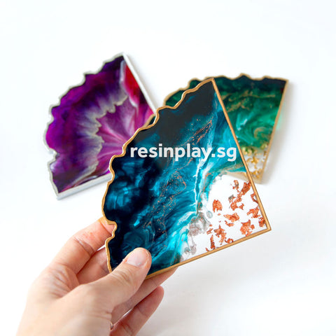 Handmade Agate Slice Coaster Silicone Mould