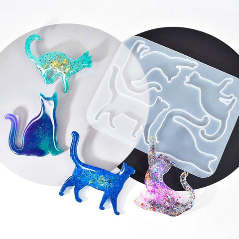 Cat Silhouettes Silicone Mould