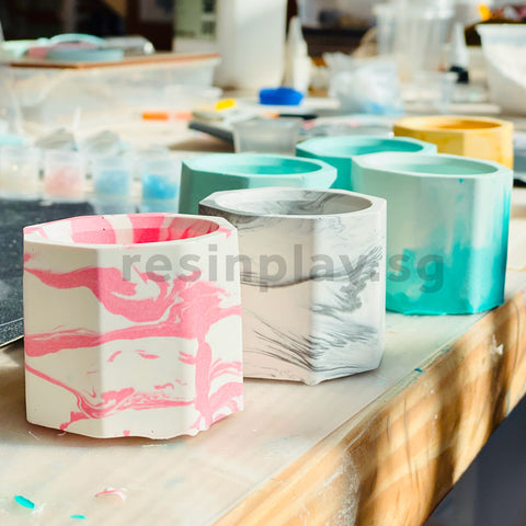Geometric Planter Silicone Mould for Casting Resin, Jesmonite or Concrete