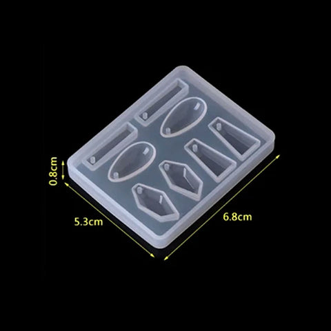 Earring Pendants Silicone Mould - No Drill