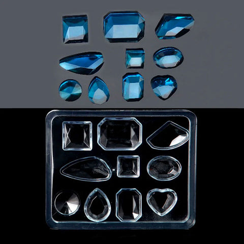 Faceted Gemstones Silicone Mould