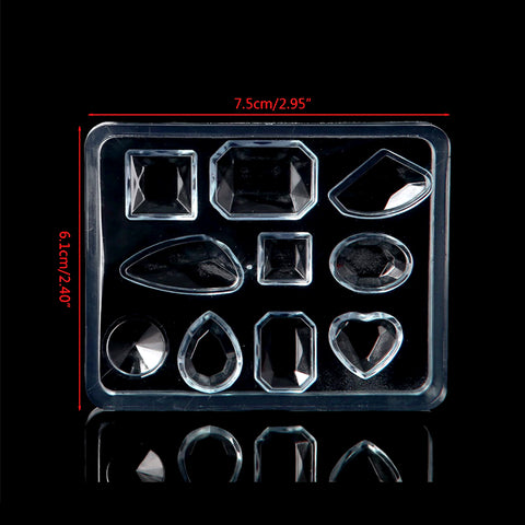Faceted Gemstones Silicone Mould