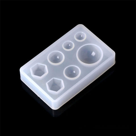 Hexagons & Cabochons Silicone Mould