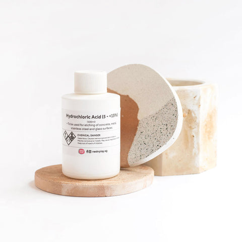 Hydrochloric Acid for Etching Concrete, Jesmonite AC730