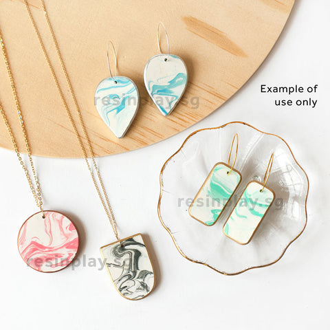 Medium-sized Jewellery Pendants Silicone Mould - No Drill