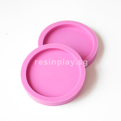 Handmade Round Coaster Silicone Mould for Casting Concrete or Jesmonite