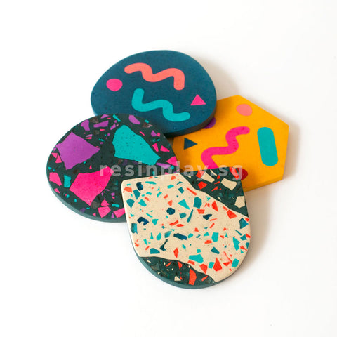 Handmade Pebble Coaster Silicone Mould for Casting Concrete or Jesmonite