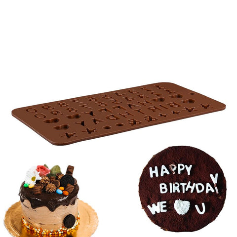 Numbers & Happy Birthday Silicone Mould