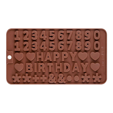 Numbers & Happy Birthday Silicone Mould