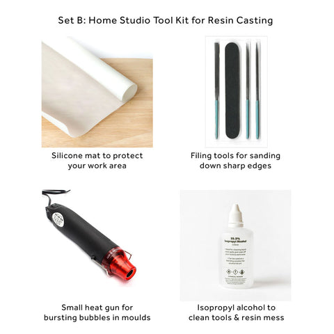 Home Studio Set Up Tool Kit for Resin Art or Casting