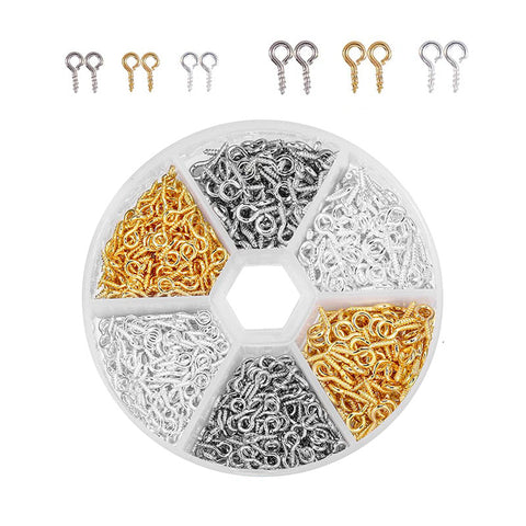 Screw Eye Pins for Resin Jewellery - Set of 3 colours