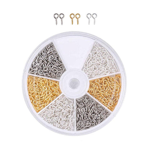 Screw Eye Pins for Resin Jewellery - Set of 3 colours